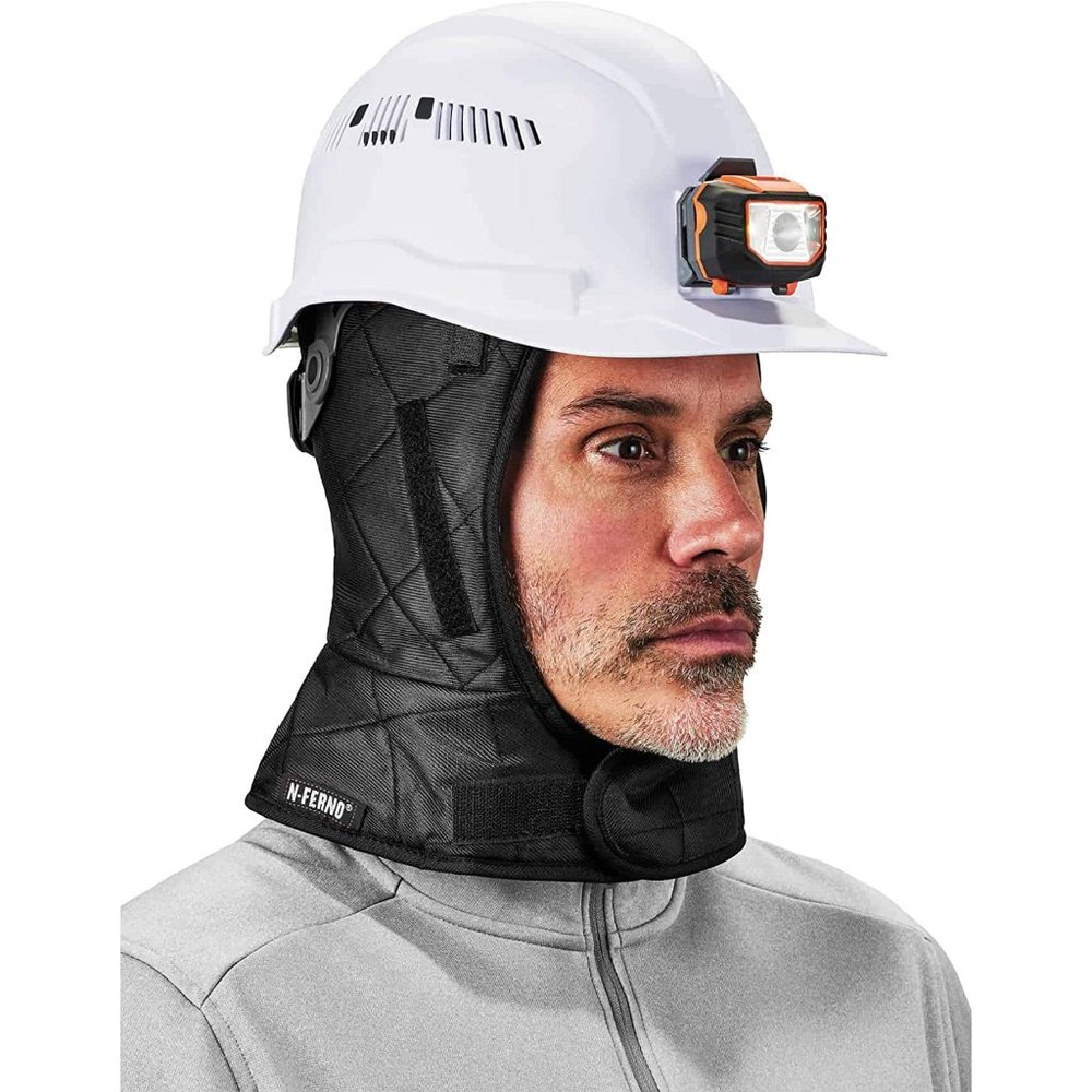 Ergodyne N-Ferno 6952 Thermal Insulated Hard Hat/Helmet Winter Liner, Black - Picture 5 of 8